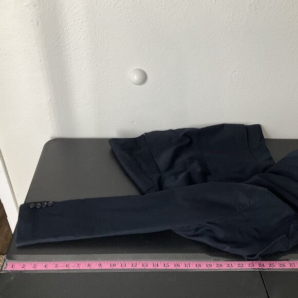 Zara Men's Jacket Blazer‎ Black Single Breasted Two Button Sports Coat Sz 33 - Picture 9 of 11